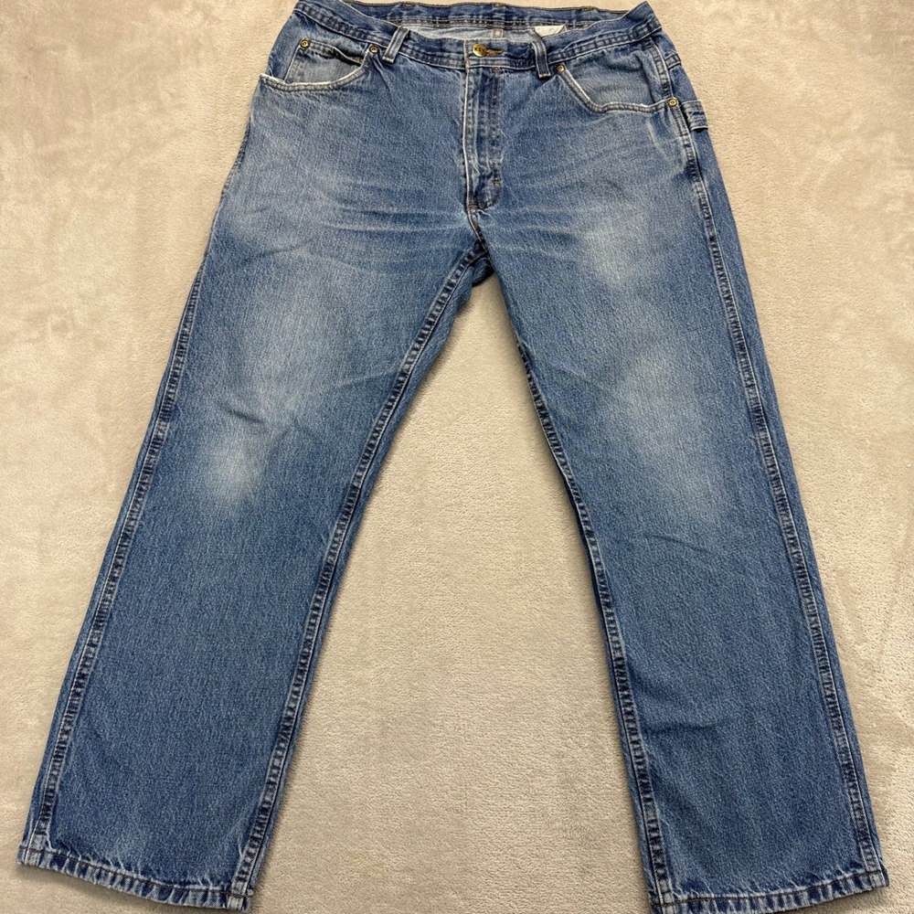 Vintage Key Industries‎ Mens Carpenter Jeans Blue Denim W34 L30 Streetwear Y2K